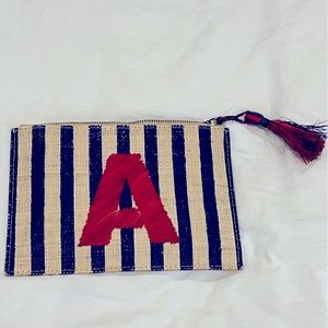 “A” tassel pouch